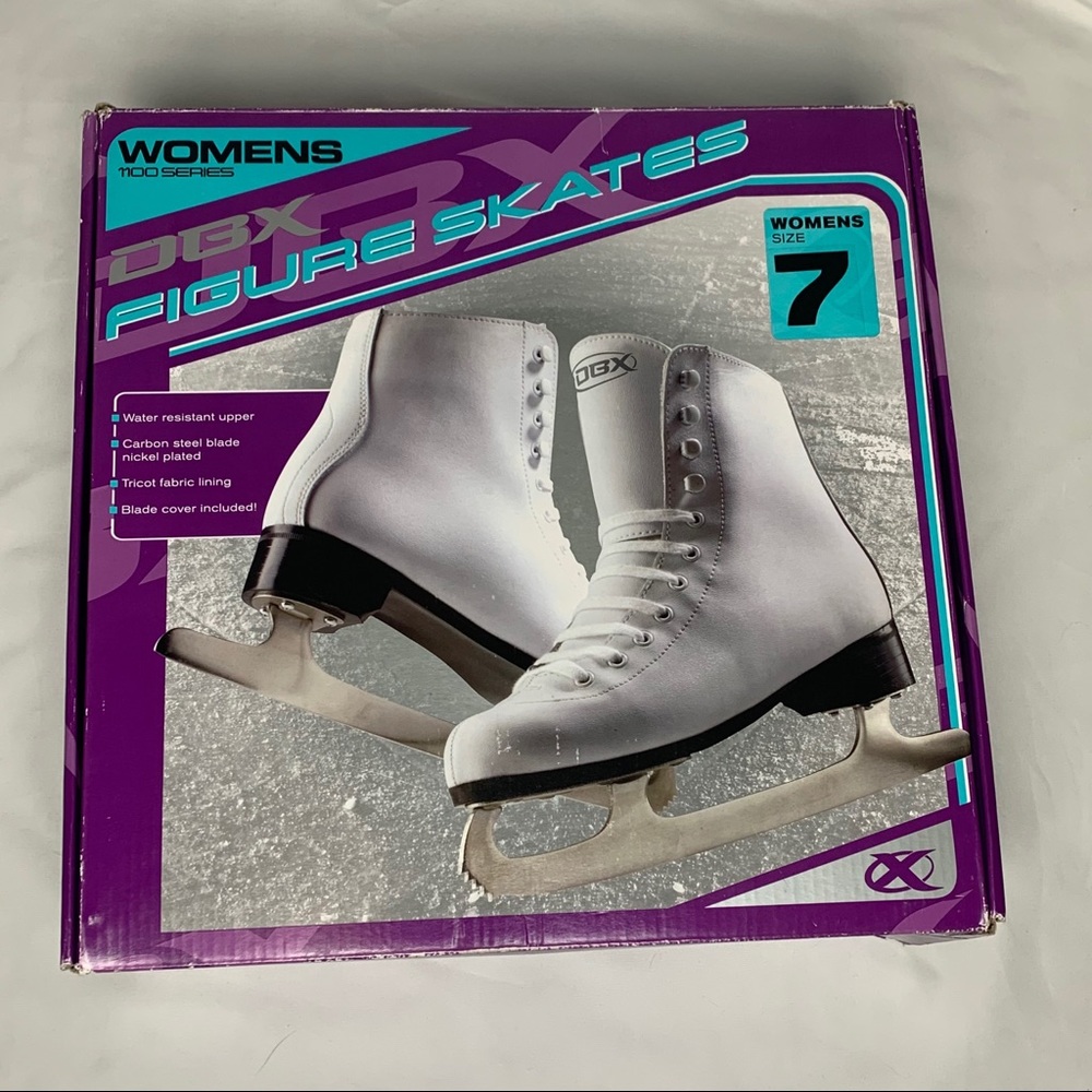 DBX Women’s White Figure Ice Skates 1100 Series